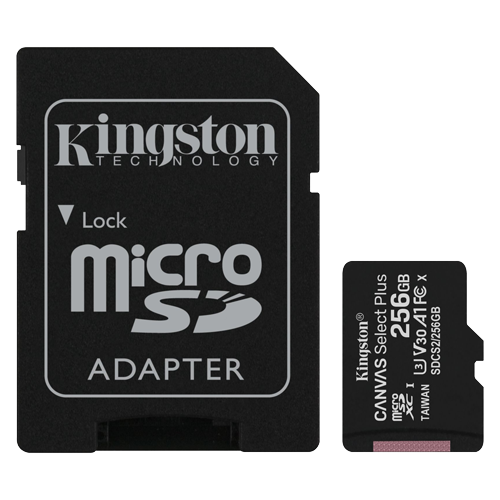 256GB MICROSD KINGSTON 100R C10 (SDCS2/256GBIN)